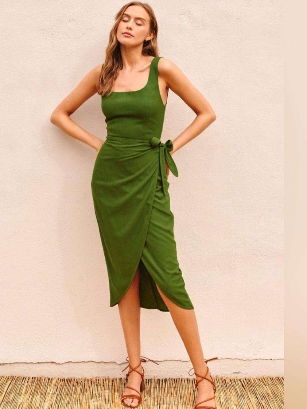 DRESS FORUM HEAVEN MIDI WRAP DRESS
